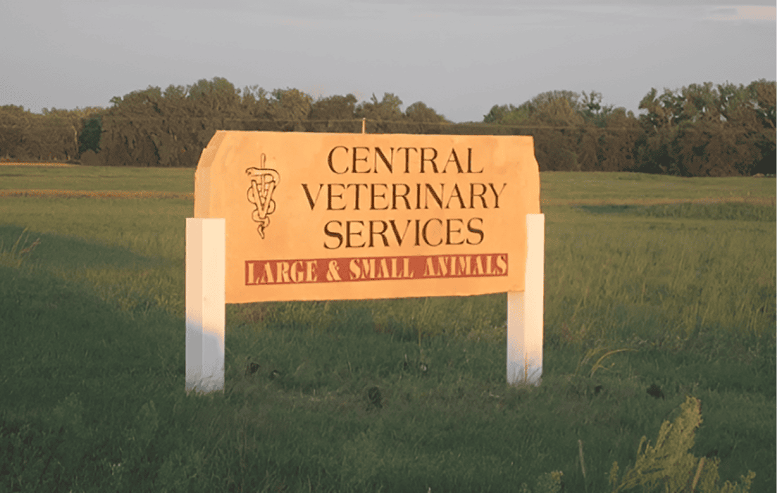 Central Veterinary Services sign outdoors