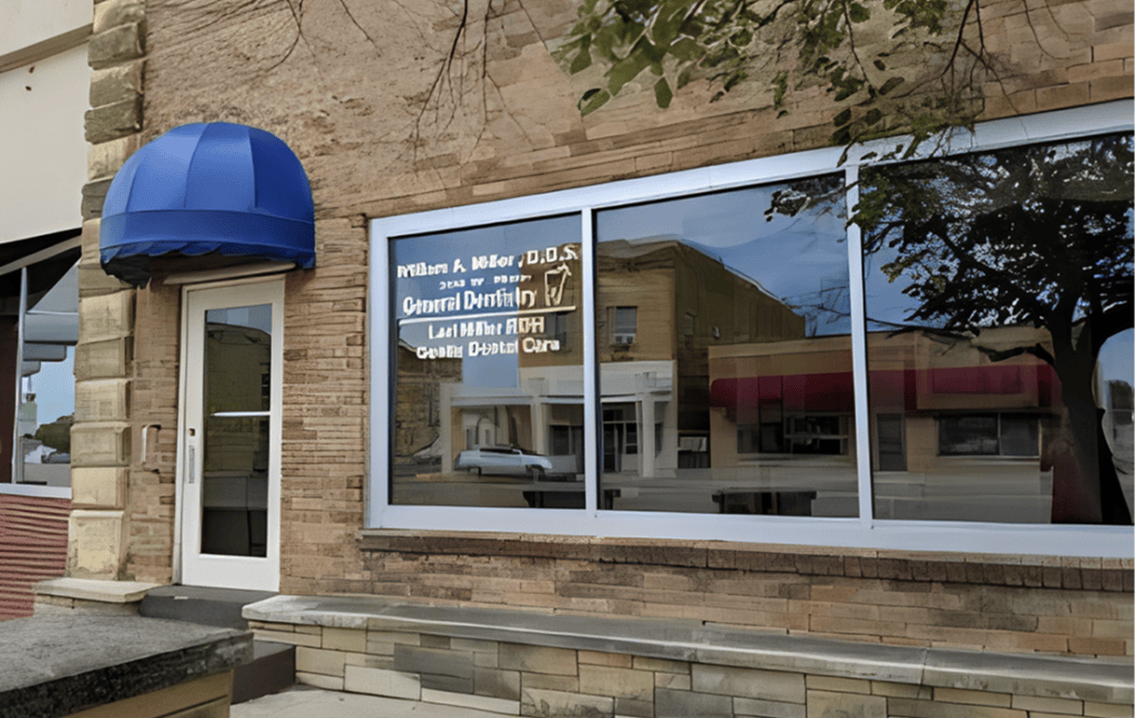 Street view of dental care office