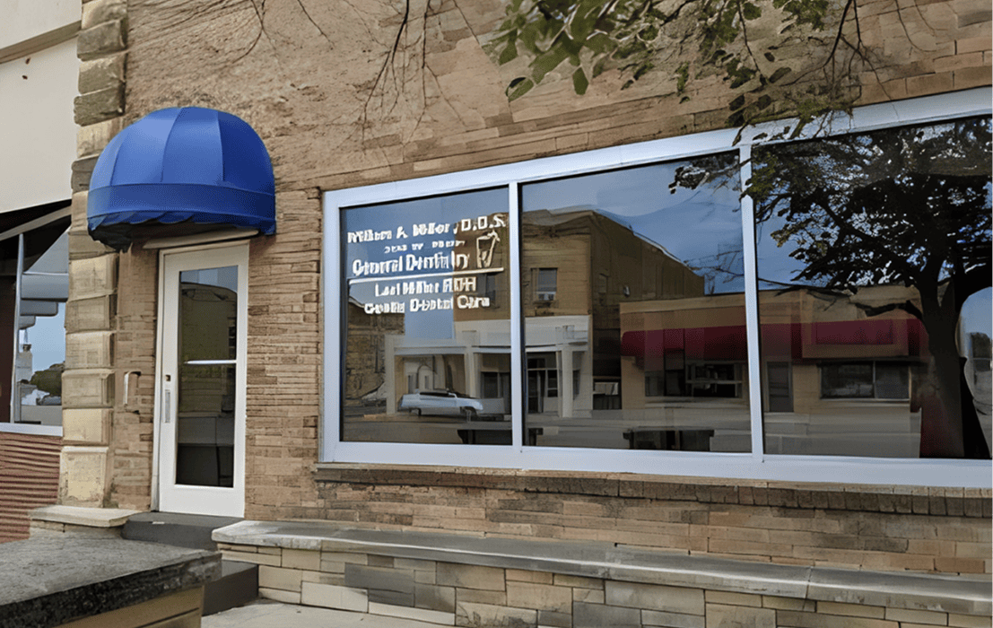 Street view of dental care office