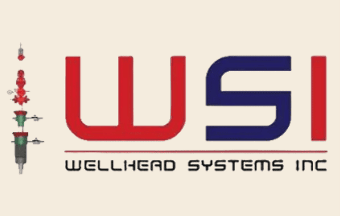 WSI logo with wellhead design