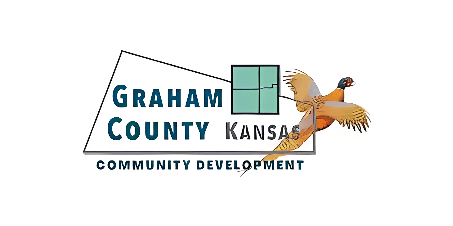 Graham County Kansas logo with pheasant